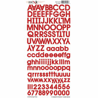 Moxxie - Cardstock Stickers - Alphabet - Red