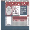 Moxxie - All Star Baseball Collection - 12 x 12 Double Sided Paper - All Star Cutouts
