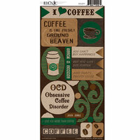 Moxxie - Coffee Addict Collection - Cardstock Stickers - Coffee