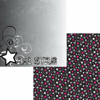 Moxxie - Cheerleading Collection - 12 x 12 Double Sided Paper - All Star
