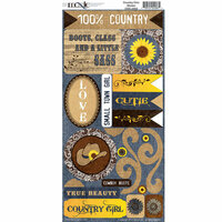 Moxxie - Country Chic Collection - Cardstock Stickers
