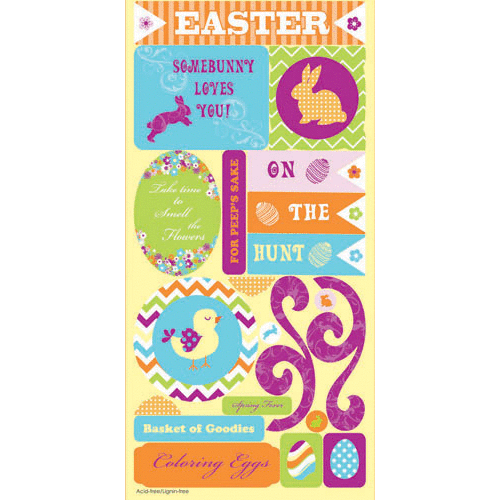 Moxxie - Easterrific Collection - Cardstock Stickers - Elements