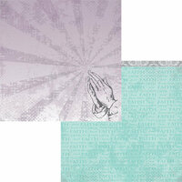 Moxxie - Faith Collection - 12 x 12 Double Sided Paper - Pray