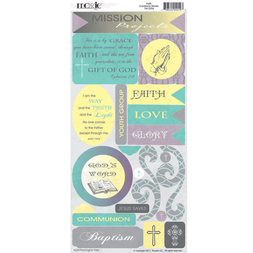 Moxxie - Faith Collection - Cardstock Stickers