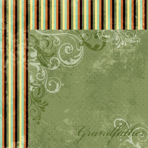 Moxxie - Forever Family Collection - 12 x 12 Double Sided Paper - Grandfather