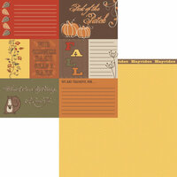 Moxxie - Forever Fall Collection - 12 x 12 Double Sided Paper - Fall Cards