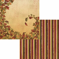 Moxxie - Fall Harvest Collection - 12 x 12 Double Sided Paper - Wind Blown