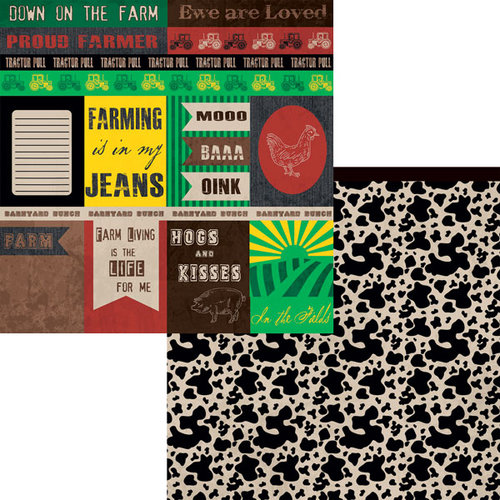 Moxxie - Farm Life Collection - 12 x 12 Double Sided Paper - Farm Cutouts