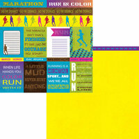 Moxxie - Fun Run Collection - 12 x 12 Double Sided Paper - Fun Run Cutouts