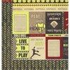 Moxxie - Fastpitch Collection - 12 x 12 Double Sided Paper - Softball Cutouts