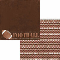 Moxxie - Grid Iron Collection - 12 x 12 Double Sided Paper - Football