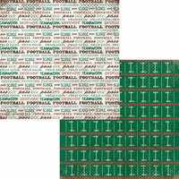 Moxxie - Grid Iron Collection - 12 x 12 Double Sided Paper - Field Goal