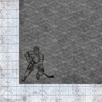 Hockey Collection - 12 x 12 Double Sided Paper - Slapshot by Moxxie
