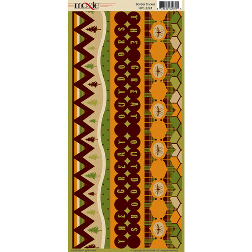 Moxxie - Happy Camper Collection - Cardstock Stickers - Borders