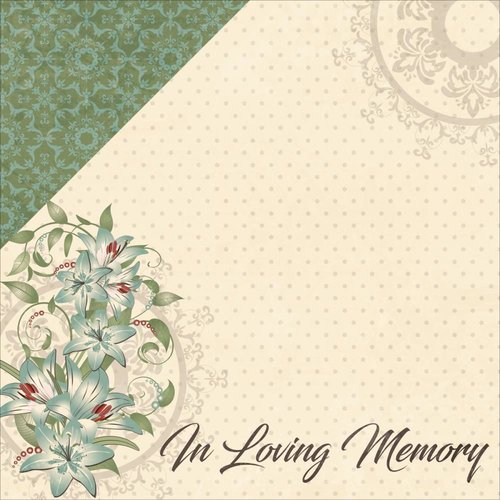 Moxxie - In Memory Collection - 12 x 12 Double Sided Paper - In Loving Memory