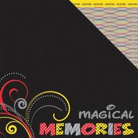 Moxxie - Magical Moments Collection - 12 x 12 Double Sided Paper - Magical Memories