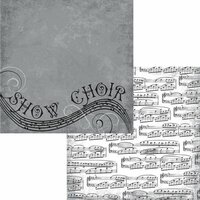 Moxxie - Music In Me Collection - 12 x 12 Double Sided Paper - Choir