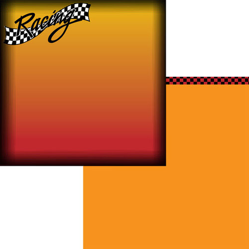Moxxie - Racing Collection - 12 x 12 Double Sided Paper - Racing