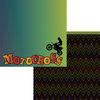 Moxxie - Racing Collection - 12 x 12 Double Sided Paper - Motocross