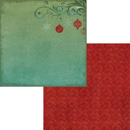 Moxxie - Season's Greetings Collection - Christmas - 12 x 12 Double Sided Paper - Tree Trimming