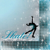 Moxxie - Ice Skating Collection - 12 x 12 Double Sided Paper - Triple Axel
