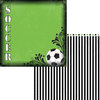 Moxxie - Soccer Collection - 12 x 12 Double Sided Paper - Goal