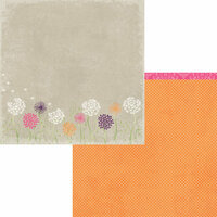 Moxxie - Springtime Collection - 12 x 12 Double Sided Paper - Dandelion Wishes