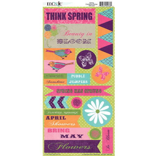 Moxxie - Springtime Collection - Cardstock Stickers
