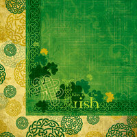 Moxxie - St. Patrick's Day Collection - 12 x 12 Double Sided Paper - Kiss Me I'm Irish