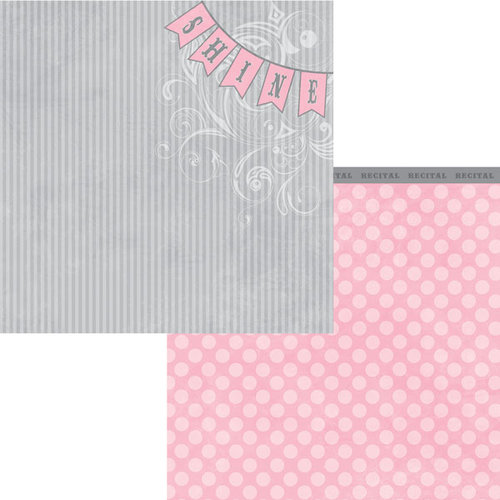 Moxxie - Tiny Dancer Collection - 12 x 12 Double Sided Paper - Shine