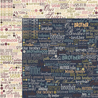 Moxxie - VIP Collection - 12 x 12 Double Sided Paper - Brother Sister