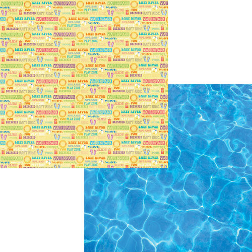 Moxxie - Waterpark Collection - 12 x 12 Double Sided Paper - Water Fun