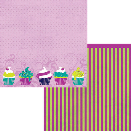 Moxxie - Whoos Birthday Collection - 12 x 12 Double Sided Paper - Sweet Treat