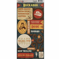 Western Round-Up Collection - Cardstock Stickers - Elements by Moxxie