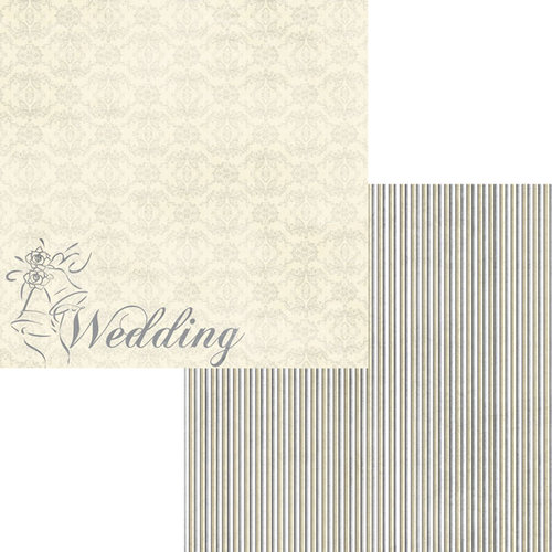 Moxxie - Wedded Bliss Collection - 12 x 12 Double Sided Paper - Wedding