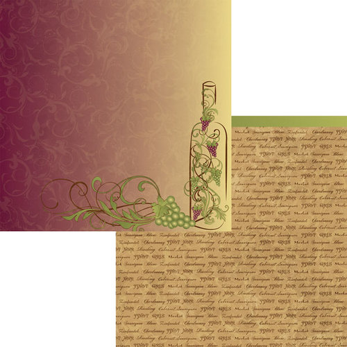 Moxxie - Winery Collection - 12 x 12 Double Sided Paper - Fine Wine