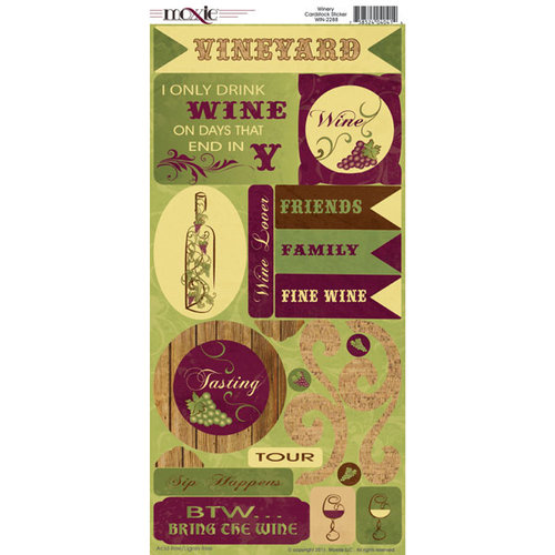 Moxxie - Winery Collection - Cardstock Stickers