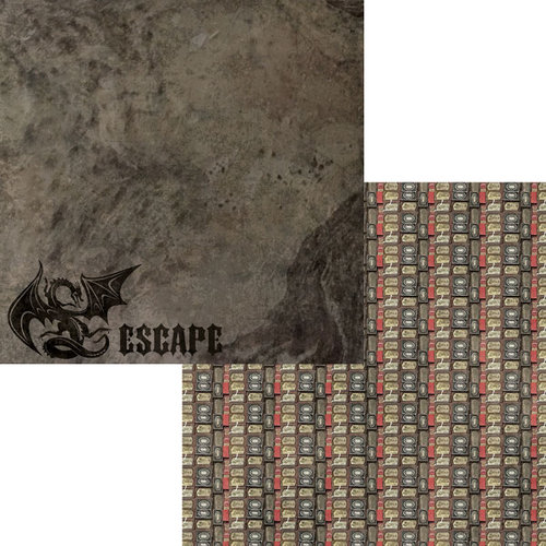 Moxxie - Wizardry Collection - 12 x 12 Double Sided Paper - Escape