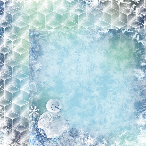 Moxxie - Winterland Collection - 12 x 12 Double Sided Paper - Frosty