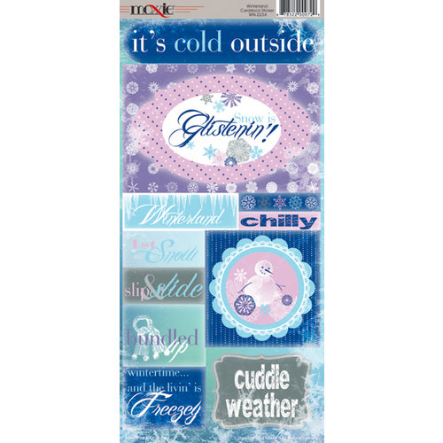 Moxxie - Winterland Collection - Cardstock Stickers - Elements
