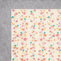 Moxxie - Wee Ones Collection - 12 x 12 Double Sided Paper - Butterfly Kisses