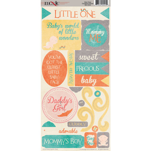 Wee Ones Collection - Cardstock Stickers - Elements by Moxxie