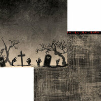 Moxxie - Zombie Attack Collection - 12 x 12 Double Sided Paper - Hallowed Ground