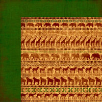 Moxxie - Zoofari Collection - 12 x 12 Double Sided Paper - Out of Africa