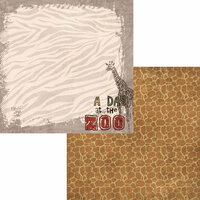 Moxxie - Zoo Collection - 12 x 12 Double Sided Paper - Day at the Zoo