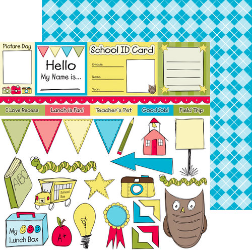 Nikki Sivils - School is Cool Collection - 12 x 12 Double Sided Paper - Takin' Notes