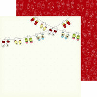 Nikki Sivils - Gingerbread Land Collection - Christmas - 12 x 12 Double Sided Paper - Drying Out