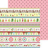 Nikki Sivils - Gingerbread Land Collection - Christmas - 12 x 12 Double Sided Paper - Gingerbread Border Strips
