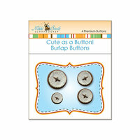 Nikki Sivils - Cute as a Button - Burlap Buttons - Brown