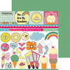 Nikki Sivils - Summer Collection - 12 x 12 Double Sided Paper - Summer Cut Ups